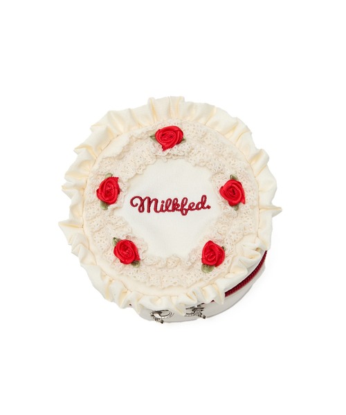 MILKFED.（ミルクフェド）の「CAKE POUCH（ポーチ・レディース・オフホワイト/ブラウン/ライトパープル・ONE SIZE）」の4枚目の写真