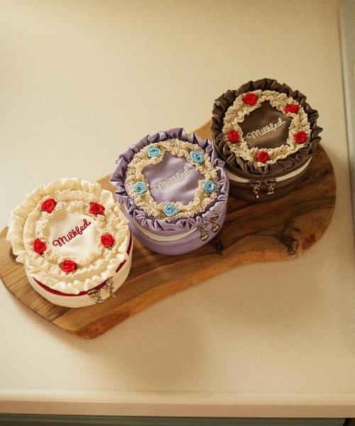 MILKFED.（ミルクフェド）の「CAKE POUCH（ポーチ・レディース・オフホワイト/ブラウン/ライトパープル・ONE SIZE）」の21枚目の写真