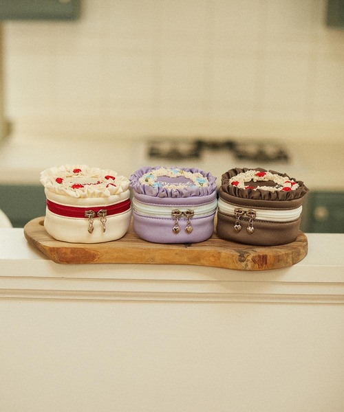 MILKFED.（ミルクフェド）の「CAKE POUCH（ポーチ・レディース・オフホワイト/ブラウン/ライトパープル・ONE SIZE）」の22枚目の写真