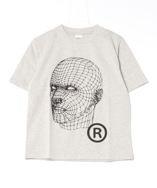 WISH FOR EVER(ウィッシュフォーエバー)の「FACE GRAPHIC ART TEE / フェイスグラフィックアートT(Tシャツ/カットソー・メンズ・ホワイト/グレー/チャコール/ネイビー/ブラック・LARGE/MEDIUM/SMALL)」の4枚目の写真