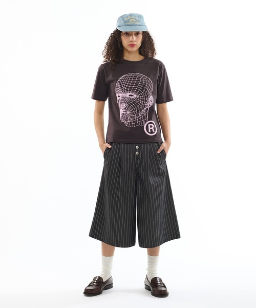 WISH FOR EVER(ウィッシュフォーエバー)の「FACE GRAPHIC ART TEE / フェイスグラフィックアートT(Tシャツ/カットソー・メンズ・ホワイト/グレー/チャコール/ネイビー/ブラック・LARGE/MEDIUM/SMALL)」の17枚目の写真