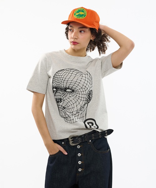 WISH FOR EVER(ウィッシュフォーエバー)の「FACE GRAPHIC ART TEE / フェイスグラフィックアートT(Tシャツ/カットソー・メンズ・ホワイト/グレー/チャコール/ネイビー/ブラック・LARGE/MEDIUM/SMALL)」の22枚目の写真