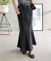 Petitle（プチレ）の「[ 低身長向けサイズ ] デニムマーメイドスカート（デニムスカート）」