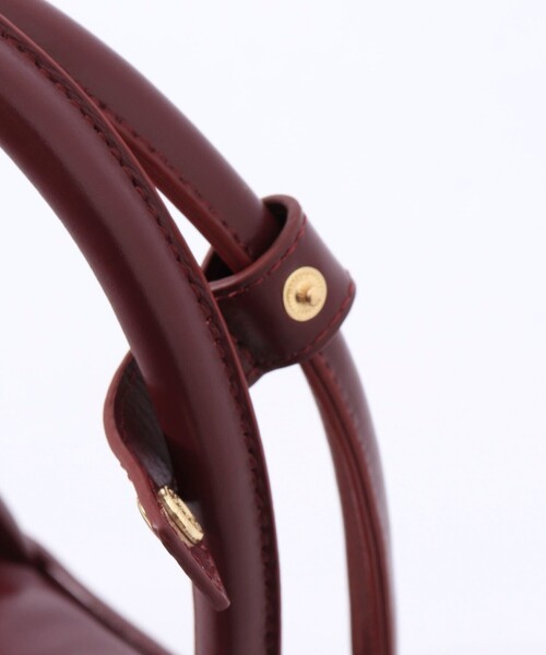 NOLLEY’S(ノーリーズ)の「横長スクエアボストンバッグ(ボストンバッグ・レディース・ボルドー/ブラック・FREE)」の10枚目の写真