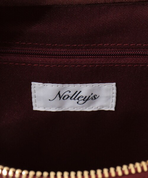 NOLLEY’S(ノーリーズ)の「横長スクエアボストンバッグ(ボストンバッグ・レディース・ボルドー/ブラック・FREE)」の11枚目の写真