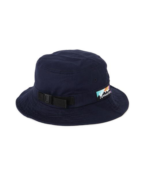 MANASTASH（マナスタッシュ）の「MANASTASH/マナスタッシュ  RAINBOW LOGO HAT/レインボーロゴハット（ハット・メンズ・オリーブ系/ブラック/ネイビー・F）」の4枚目の写真