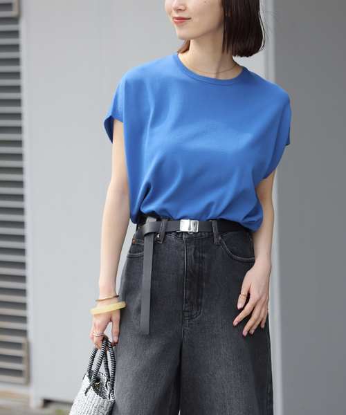 JOURNAL STANDARD relume(ジャーナルスタンダード レリューム)の「《追加2》接触冷感 / ウォッシャブルクールプルオーバー(ニット/セーター・レディース・ライトグレー/ブルー/ブラック・FREE)」の3枚目の写真