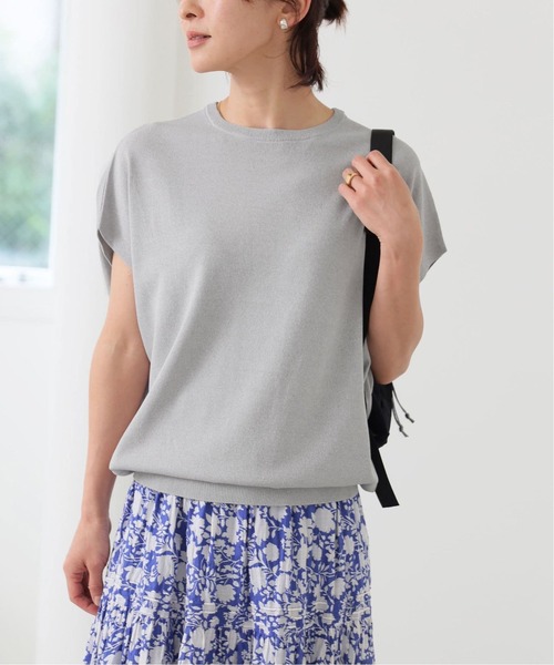 JOURNAL STANDARD relume(ジャーナルスタンダード レリューム)の「《追加2》接触冷感 / ウォッシャブルクールプルオーバー(ニット/セーター・レディース・ライトグレー/ブルー/ブラック・FREE)」の2枚目の写真