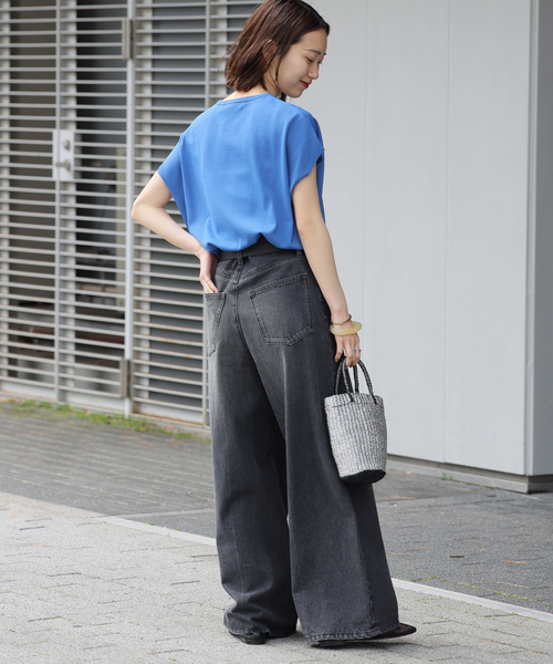 JOURNAL STANDARD relume(ジャーナルスタンダード レリューム)の「《追加2》接触冷感 / ウォッシャブルクールプルオーバー(ニット/セーター・レディース・ライトグレー/ブルー/ブラック・FREE)」の18枚目の写真