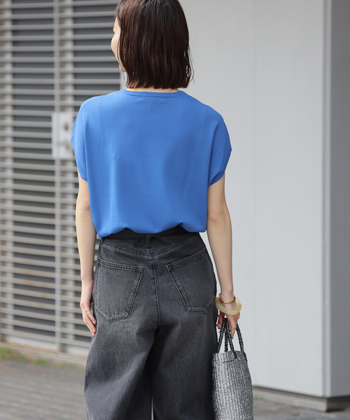 JOURNAL STANDARD relume(ジャーナルスタンダード レリューム)の「《追加2》接触冷感 / ウォッシャブルクールプルオーバー(ニット/セーター・レディース・ライトグレー/ブルー/ブラック・FREE)」の16枚目の写真