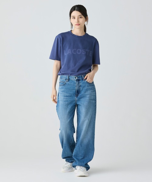LACOSTE（ラコステ）の「グラデーション ステンシルブランドネームロゴTシャツ（Tシャツ/カットソー・メンズ・ブラウン/ダークブルー/グレイッシュブルー・2/4/3/5）」の22枚目の写真