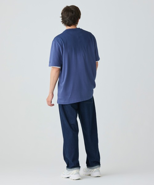 LACOSTE（ラコステ）の「グラデーション ステンシルブランドネームロゴTシャツ（Tシャツ/カットソー・メンズ・ブラウン/ダークブルー/グレイッシュブルー・2/4/3/5）」の21枚目の写真