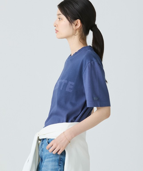 LACOSTE（ラコステ）の「グラデーション ステンシルブランドネームロゴTシャツ（Tシャツ/カットソー・メンズ・ブラウン/ダークブルー/グレイッシュブルー・2/4/3/5）」の15枚目の写真