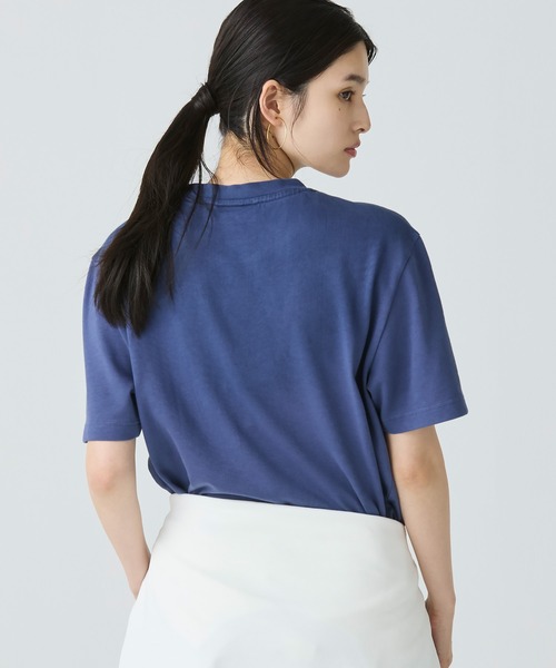 LACOSTE（ラコステ）の「グラデーション ステンシルブランドネームロゴTシャツ（Tシャツ/カットソー・メンズ・ブラウン/ダークブルー/グレイッシュブルー・2/4/3/5）」の16枚目の写真