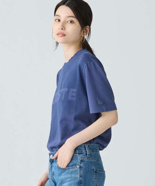 LACOSTE（ラコステ）の「グラデーション ステンシルブランドネームロゴTシャツ（Tシャツ/カットソー・メンズ・ブラウン/ダークブルー/グレイッシュブルー・2/4/3/5）」の12枚目の写真