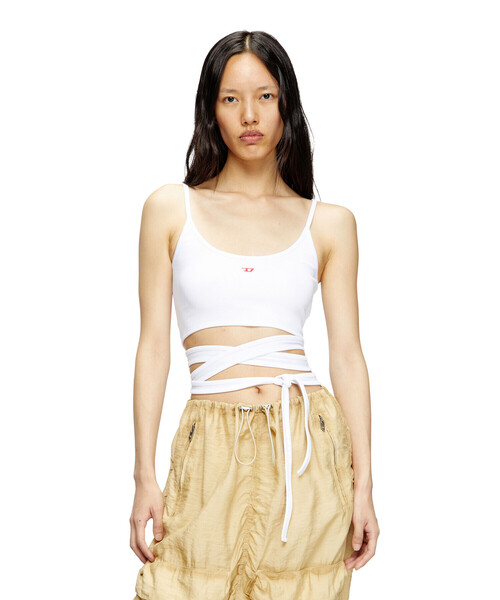 DIESEL（ディーゼル）の「ウィメンズ キャミソールトップ T-LEYA-TAIL（キャミソール・レディース・ホワイト・LARGE/X-LARGE/X-SMALL/MEDIUM/SMALL）」の4枚目の写真