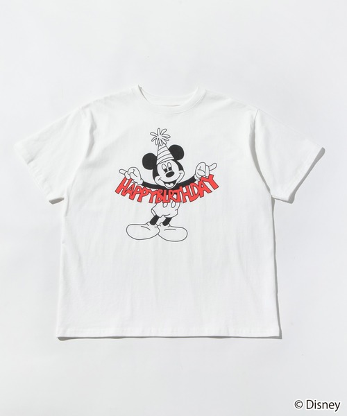 Disney / HAPPY BIRTHDAY TEE(ミッキー)【WCJ-TD-005BLU