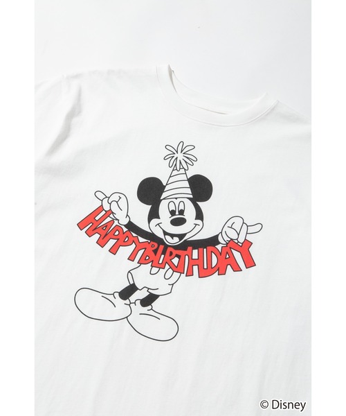 WCJ ミッキーマウス HAPPY BIRTHDAY Tシャツ Disney / HAPPY BIRTHDAY TEE（Tシャツ/カットソー）｜WCJ