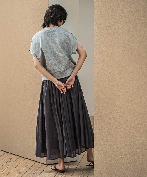 MAYSON GREY（メイソングレイ）の「フラワーモチーフフレンチスリーブプルオーバー≪手洗い可能≫（Tシャツ/カットソー・レディース・ライトグレー/ホワイト/レッド・M）」の10枚目の写真