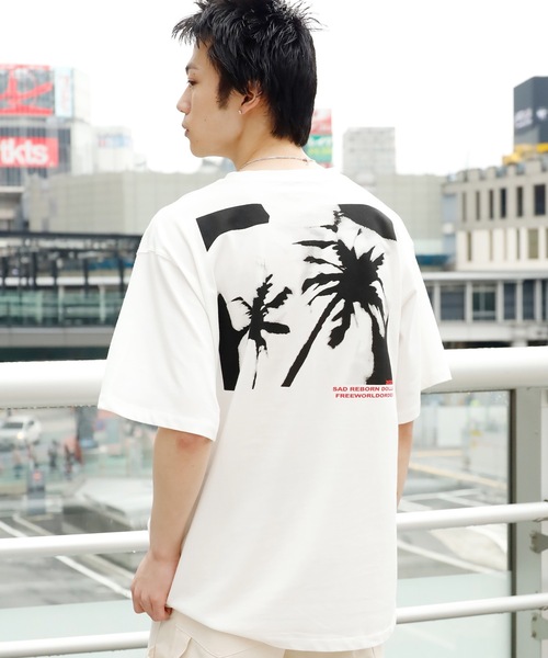 SAD REBORN DOLLS（サッドリボーンドルズ）の「FVVO/フリーワールドオーダー Hawaii TEE 半袖Tシャツ グラフィックＴシャツ（Tシャツ/カットソー・メンズ・ホワイト/ブラック・M/L）」の14枚目の写真