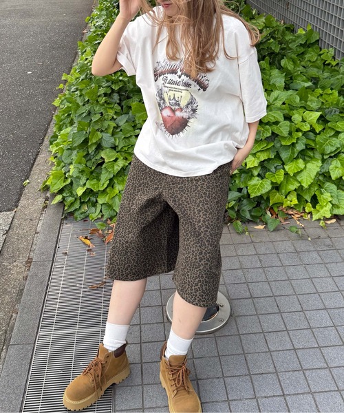sedacle(セダクル)の「エンジェルハートグラフィックTシャツ(Tシャツ/カットソー・レディース・チャコールグレー/アイボリー/ベージュ・LARGE/MEDIUM/SMALL)」の8枚目の写真