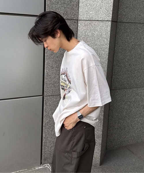 sedacle(セダクル)の「エンジェルハートグラフィックTシャツ(Tシャツ/カットソー・レディース・チャコールグレー/アイボリー/ベージュ・LARGE/MEDIUM/SMALL)」の16枚目の写真