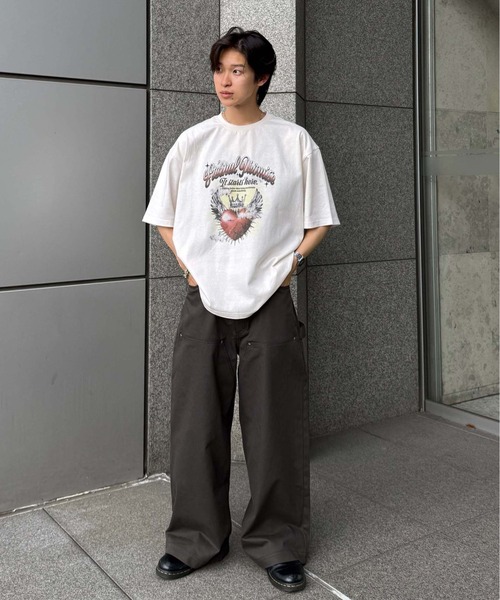 sedacle(セダクル)の「エンジェルハートグラフィックTシャツ(Tシャツ/カットソー・レディース・チャコールグレー/アイボリー/ベージュ・LARGE/MEDIUM/SMALL)」の19枚目の写真