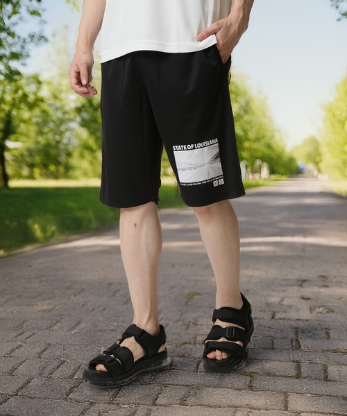 TopIsm（トップイズム）の「速乾ドライメッシュ加工 プリントショーツ（その他パンツ・メンズ・ブラック系9/グレー系2/ブラック系4/グレー/ブラック系1/ブラック×ホワイト・M/L/LL）」の7枚目の写真