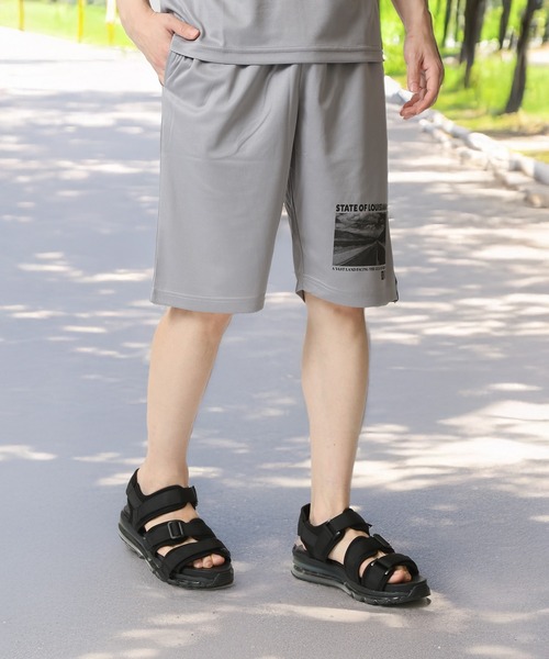 TopIsm（トップイズム）の「速乾ドライメッシュ加工 プリントショーツ（その他パンツ・メンズ・ブラック系9/グレー系2/ブラック系4/グレー/ブラック系1/ブラック×ホワイト・M/L/LL）」の10枚目の写真