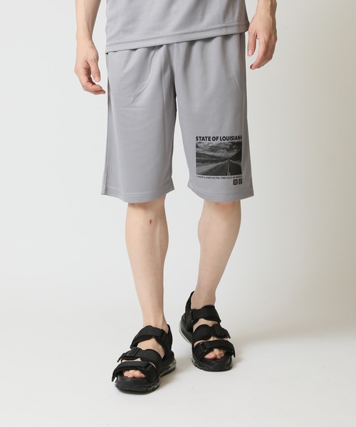 TopIsm（トップイズム）の「速乾ドライメッシュ加工 プリントショーツ（その他パンツ・メンズ・ブラック系9/グレー系2/ブラック系4/グレー/ブラック系1/ブラック×ホワイト・M/L/LL）」の11枚目の写真