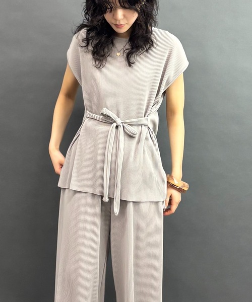 【試着のみ】ニコル　パンツワンピース セットアップ】プルオーバー×パンツ（ワンピース）｜NICOLE