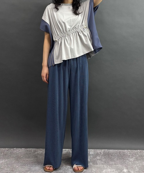 NICOLE white（ニコルホワイト）の「【セットアップ】プルオーバー×パンツ（ワンピース・レディース・グリーン/ブラック/グレー/ブルー・FREE）」の15枚目の写真