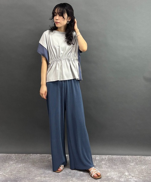 NICOLE white（ニコルホワイト）の「【セットアップ】プルオーバー×パンツ（ワンピース・レディース・グリーン/ブラック/グレー/ブルー・FREE）」の13枚目の写真