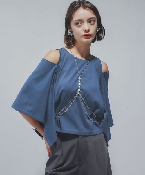 HARE（ハレ）の「カタアキスクエアT(HARE)（Tシャツ/カットソー・レディース・ブルー/ブラック・FREE）」の19枚目の写真