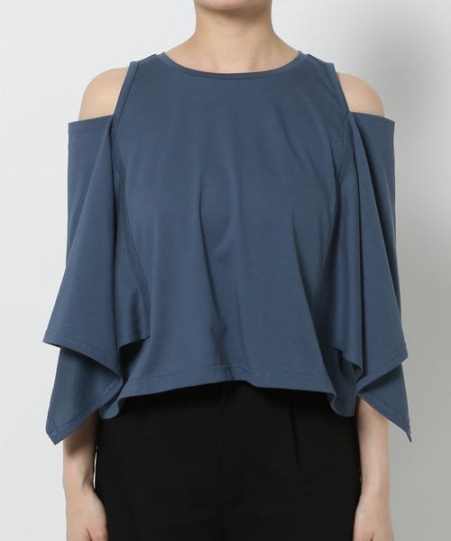 HARE（ハレ）の「カタアキスクエアT(HARE)（Tシャツ/カットソー・レディース・ブルー/ブラック・FREE）」の21枚目の写真