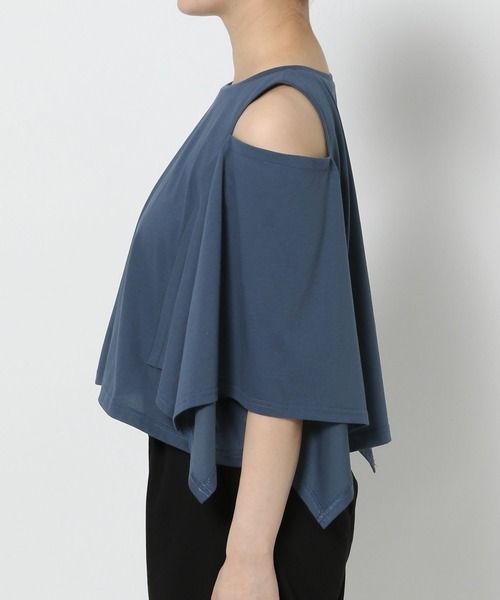 HARE（ハレ）の「カタアキスクエアT(HARE)（Tシャツ/カットソー・レディース・ブルー/ブラック・FREE）」の22枚目の写真