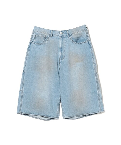 BEAMS(ビームス)の「ワイドストレート クォーターレングス ペインターデニム(その他パンツ・メンズ・グレー/ブルー・S/M/L/XL)」の9枚目の写真