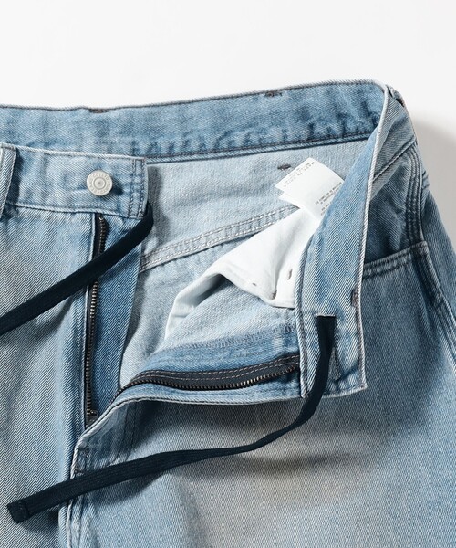 BEAMS(ビームス)の「ワイドストレート クォーターレングス ペインターデニム(その他パンツ・メンズ・グレー/ブルー・S/M/L/XL)」の11枚目の写真