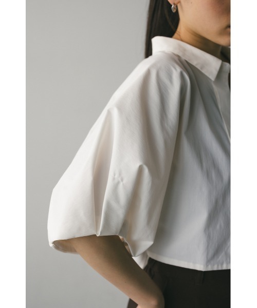 STYLEMIXER(スタイルミキサー)の「ドルマンショートシャツ(シャツ/ブラウス・レディース・ホワイト/ブルー系その他/ネイビー・FREE)」の9枚目の写真