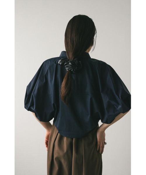 STYLEMIXER(スタイルミキサー)の「ドルマンショートシャツ(シャツ/ブラウス・レディース・ホワイト/ブルー系その他/ネイビー・FREE)」の16枚目の写真