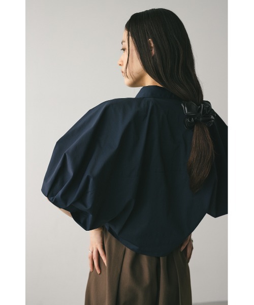 stylemixer スタイルミキサー　ショートファーシャツブルゾン　ブラウン ビッグポケットショートブルゾン（ブルゾン）｜STYLEMIXER
