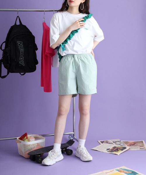 NERDY（ノルディ）の「ウーブンベーシックハーフパンツ（その他パンツ・メンズ・ベージュ/ピンク/グリーン/ブラック・SS/L/S/M/LL）」の8枚目の写真
