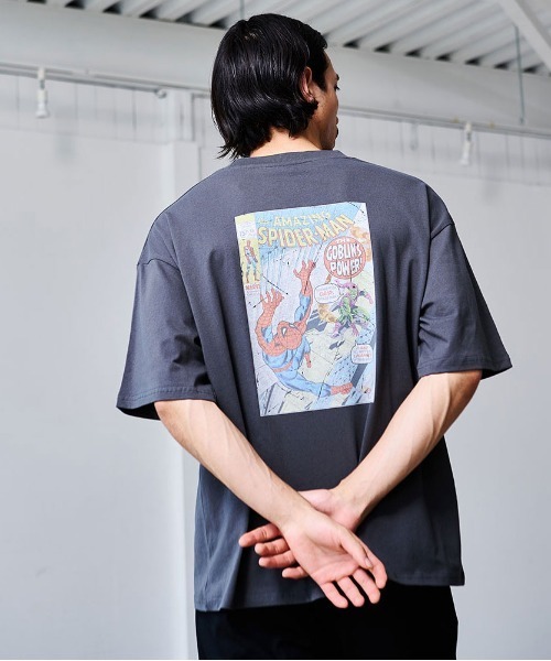 MARVEL（マーベル）の「『MARVEL/マーベル』MARVEL ピグメント風半袖TEE（Tシャツ/カットソー・レディース・ブラック系2/ブラック系1・LL/L/M）」の15枚目の写真