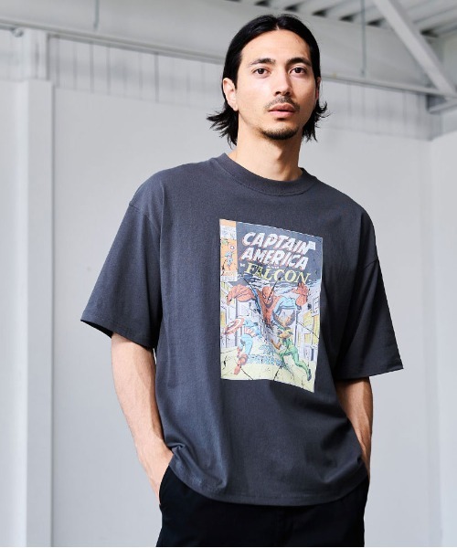 MARVEL（マーベル）の「『MARVEL/マーベル』MARVEL ピグメント風半袖TEE（Tシャツ/カットソー・レディース・ブラック系2/ブラック系1・LL/L/M）」の20枚目の写真