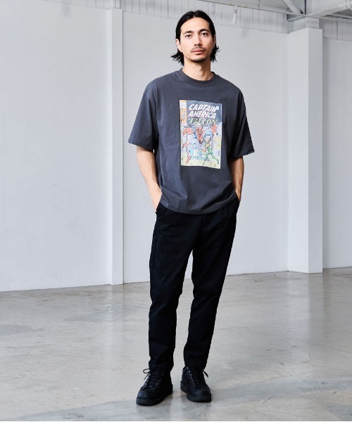 MARVEL（マーベル）の「『MARVEL/マーベル』MARVEL ピグメント風半袖TEE（Tシャツ/カットソー・レディース・ブラック系2/ブラック系1・LL/L/M）」の11枚目の写真