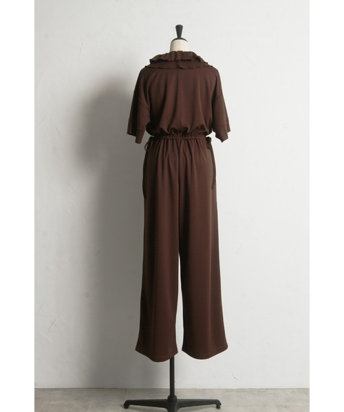 &. NOSTALGIA（アンドドットノスタルジア）の「【ZOZO限定】フリルカラーオールインワン（つなぎ/オールインワン・レディース・ブラック/ブラウン・FREE）」の19枚目の写真