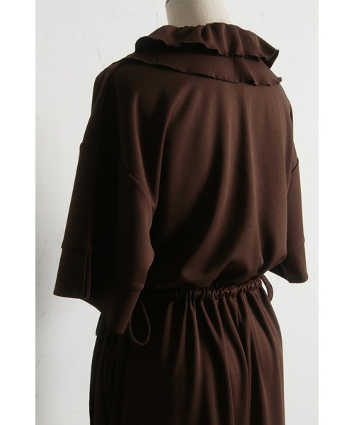 &. NOSTALGIA（アンドドットノスタルジア）の「【ZOZO限定】フリルカラーオールインワン（つなぎ/オールインワン・レディース・ブラック/ブラウン・FREE）」の20枚目の写真