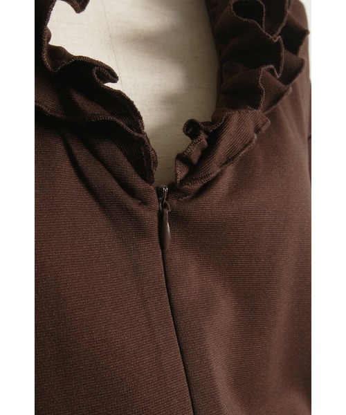 &. NOSTALGIA（アンドドットノスタルジア）の「【ZOZO限定】フリルカラーオールインワン（つなぎ/オールインワン・レディース・ブラック/ブラウン・FREE）」の22枚目の写真