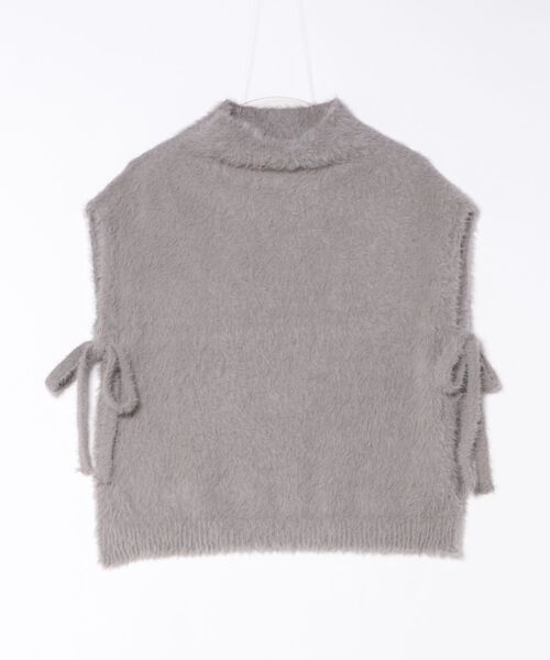 Q（キュー）の「フェザーヤーンベスト（ベスト・レディース・グレー・MEDIUM）」の11枚目の写真