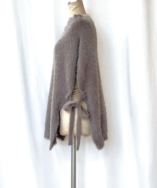 Q（キュー）の「フェザーヤーンベスト（ベスト・レディース・グレー・MEDIUM）」の14枚目の写真